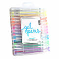 U Brands Gel Pens, Fine Point, 0.7 mm, Clear Barrel, Assorted Ink Colors, Pack Of 30 Pens