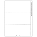 ComplyRight™ W-2 Tax Forms, Blank Face With Backer Instructions With Stub, 3-Up (Horizontal Format), 8-1/2" x 11", Pack Of 2,000 Forms 1 thumbnail image