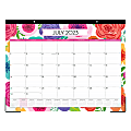 2023-2024 Blue Sky™ Monthly Academic Desk Pad Calendar, 22" x 17", Mahalo, July 2023 to June 2024, 100157-A