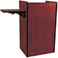 AmpliVox SN3230, Multimedia Computer Lectern Non-Sound, 43.50"H x 25.50"W x 20"D, Laminated, Mahogany 1 thumbnail image