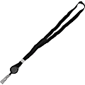 Advantus Badge Reel Lanyard - 36" Length - Black - Woven - 12 / Pack 1 thumbnail image