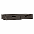 Bush Furniture Refinery 27"W Computer Desktop Organizer With Drawers, Dark Gray Hickory, Standard Delivery 1 thumbnail image