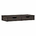 Bush Furniture Refinery Desktop Organizer With Drawers, Dark Gray Hickory, Standard Delivery