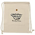 Organic Cotton Drawstring Backpack 1 thumbnail image