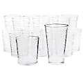 Gibson Home 16-Piece Swirl Assorted Glassware Set, 16 Oz, Clear 1 thumbnail image