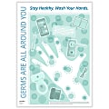 ComplyRight™ Germ Awareness Poster, Germs Are All Around You, English, 14" x 10" 1 thumbnail image