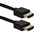 QVS 3ft High Speed HDMI UltraHD 4K with Ethernet Thin Flexible Cable - 3 ft HDMI A/V Cable  - HDT3F 1 thumbnail image