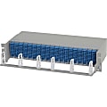 Omnitron Systems 19" Cable Management Tray - Cable Tray - 1U Rack Height - 19" Panel Width 1 thumbnail image