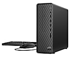 HP Slim S01-aF0056 Desktop PC, AMD Athlon, 8GB Memory, 1TB Hard Drive, Windows® 10 Home, 9EF25AA#ABA