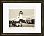 Timeless Frames Marren Espresso-Framed Landscape Artwork, 11" x 14", Lights At Night Musée Du Louvre