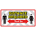 Alliance Social Distance Floor Graphics, 8" x 17", Distance Required - Thank You, Set Of 25 1 thumbnail image