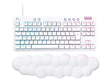 Logitech G713 Wired Gaming Keyboard, Linear Switches (GX Red), and Keyboard Palm Rest, White Mist - Keyboard - 920010670 1 thumbnail image