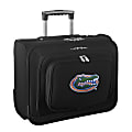 Denco Sports Luggage Rolling Overnighter With 14" Laptop Pocket, Florida Gators, 14"H x 17"W x 8 1/2"D, Black