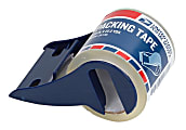 United States Post Office Shipping Tape With Dispenser, 22yd, Clear, Pack Of 24 Rolls