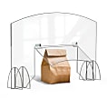 Rosseto Serving Solutions Avant Guarde Acrylic Sneeze Guard, Pass Through Door, 48" x 28", Clear 1 thumbnail image