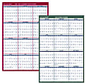 At-A-Glance Vertical Horizontal Reversible Erasable Wall Calendar - Large - Yearly - 12 Month - January 2026 To December 2026 - 36" X 24" Sheet Size