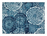 Anji Mountain Maldives Rug’d Chair Mat, 1/4"H x 36”W x 48”D, Blue/Ivory 1 thumbnail image