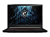 MSI GF63 THIN GF63 THIN 11UD-260 15.6" Gaming Notebook - Intel Core i7 i7-11800H - 16 GB RAM - 512 GB SSD - Black - Intel HM570 Chip - Windows 11 Home - NVIDIA GeForce RTX 3050 Ti with 4 GB - 7 Hours Battery