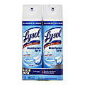 Lysol® Disinfectant Spray, Crisp Linen Scent, 19 Oz Bottle, Case Of 2