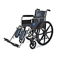 Medline Excel 2000 Wheelchair, Elevating, 16" Seat, Navy