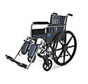 Medline Excel 2000 Wheelchair, Elevating, 16" Seat, Navy 1 thumbnail image
