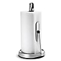 simplehuman® Stainless Steel Tension Arm Paper Towel Holder, 14 3/10"H x 8 1/5"W x 7 2/5"D, Silver