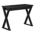 Office Star Marna 40"W Writing Desk With Drawer, Black 1 thumbnail image