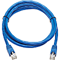 Tripp Lite Cat6a Patch Cable F/UTP Snagless w/ PoE 10G CMR-LP Blue M/M 6ft - 6 ft Category 6a Network Cable - 1.25 GB/s - Shielding - Blue 1 thumbnail image