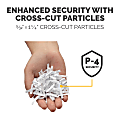 Fellowes® LX85 Cross Cut 12-Sheet Home Office Paper Shredder with SafeSense, Black 1 thumbnail image