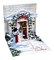 Up With Paper Christmas Pop-Up Greeting Card With Envelope, Half Fold, 5 1/4" x 5 1/4", Holiday Door 1 thumbnail image