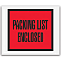 Tape Logic® "Packing List Enclosed" Envelopes, Full Face, Red, 4 1/2" x 6" Pack Of 1,000
