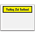 Tape Logic® "Packing List Enclosed" Envelopes, Panel Face Yellow, 4 1/2" x 6" Pack Of 1,000