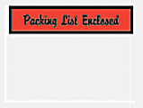 Tape Logic® "Packing List Enclosed" Envelopes, Panel Face, Red, , 4 1/2" x 6" Pack Of 1,000 1 thumbnail image