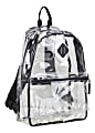 Eastsport Clear PVC Backpack, Black With Diamond Tab