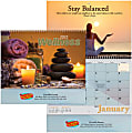 Custom Full-Color Wellness Spiral Wall Calendar, 11" x 17", December To December