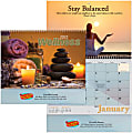 Custom Full-Color Wellness Spiral Wall Calendar, 11" x 17", December To December 1 thumbnail image