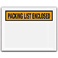 Office Depot® Brand "Packing List Enclosed" Envelopes, Panel Face, Orange, 4 1/2" x 5 1/2" Pack Of 1,000