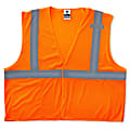 Ergodyne GloWear Safety Vest, Economy, Type-R Class 2, 4X/5X, Orange, 8210HL 