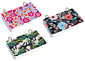 Office Depot® Brand 2-Ring Index Cards With Fashion Cover, 3" x 5", Assorted Floral Designs 1 thumbnail image