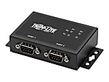 Tripp Lite RS-422/RS-485 USB to Serial FTDI Adapter with COM Retention (USB-B to DB9 F/M), 2 Ports - Serial adapter - USB 2.0 - RS-422/485 x 2 - black