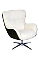 Serta® Rylie Collaboration Lounge Chair, Cream/Black Synergy/Silver 1 thumbnail image