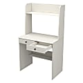 Inval 32"W Computer Desk With Hutch, Washed Oak 1 thumbnail image