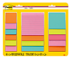 Post-it® Notes Super Sticky Notes, Assorted Sizes, Supernova Neons Collection 5 Pads/Pack, 45 Sheets/Pad 1 thumbnail image