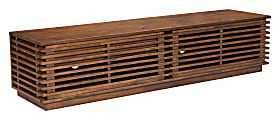 Zuo Modern Linea Rubberwood Entertainment Stand, 16-1/8"H x 70-15/16"W x 17-3/4"D, Walnut 1 thumbnail image