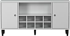 Trendfurn Evolution 54"W Clik Tool-Less Sideboard Cabinet, White/Wenge