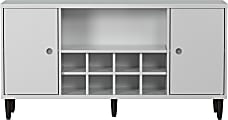 Trendfurn Evolution 54"W Sideboard Cabinet, White/Wenge