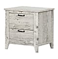 South Shore Lionel 2-Drawer Nightstand, 23-1/4"H x 22-3/4"W x 18-1/4"D, Seaside Pine 1 thumbnail image
