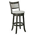 Office Star Fabric Swivel Counter Height Stool With Solid Back, Antique Gray 1 thumbnail image