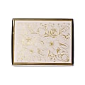 Sincerely A Collection by C.R. Gibson® Side-Fold Boxed Notes, 3 3/4" x 5", Blush Floral, Pack Of 10