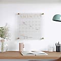 Martha Stewart Grayson Monthly Acrylic Wall Calendar, 14" x 14", Clear/Gold/Black, Undated 1 thumbnail image